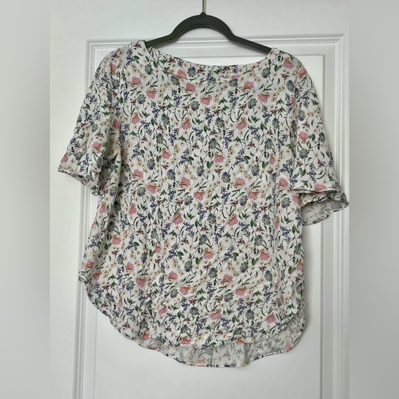 H&M Tops - H&M White Floral Blouse (14)